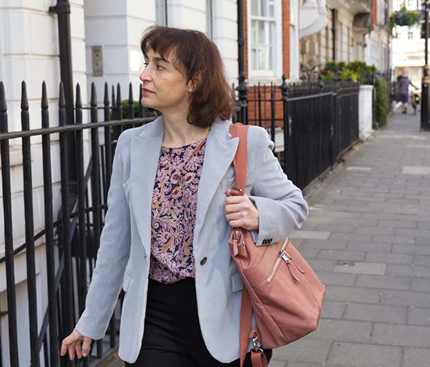 Julia Abolina psychotherapist on the street